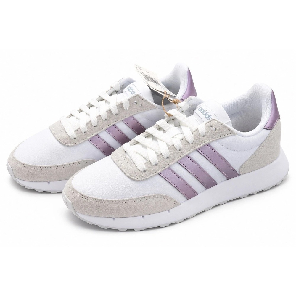 adidas Run 60s 2.0 White Purple Sneakers GX1713 Women's Size 6.5 New in Box
